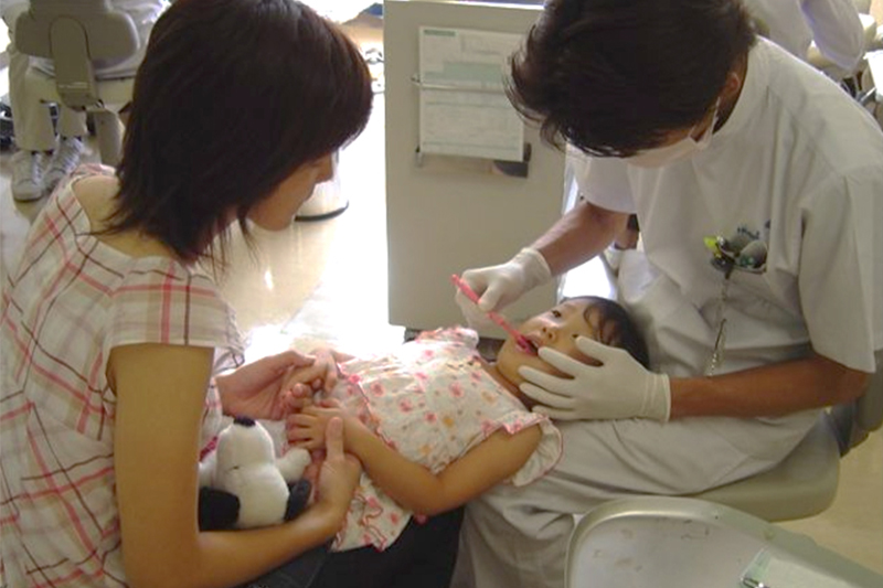 3歳以下の膝上診療